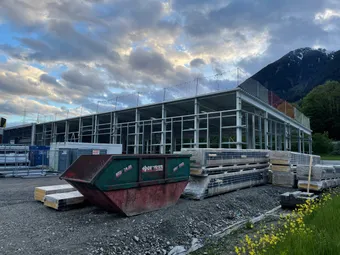 Rekord Fenster in Vomp im Rohbau